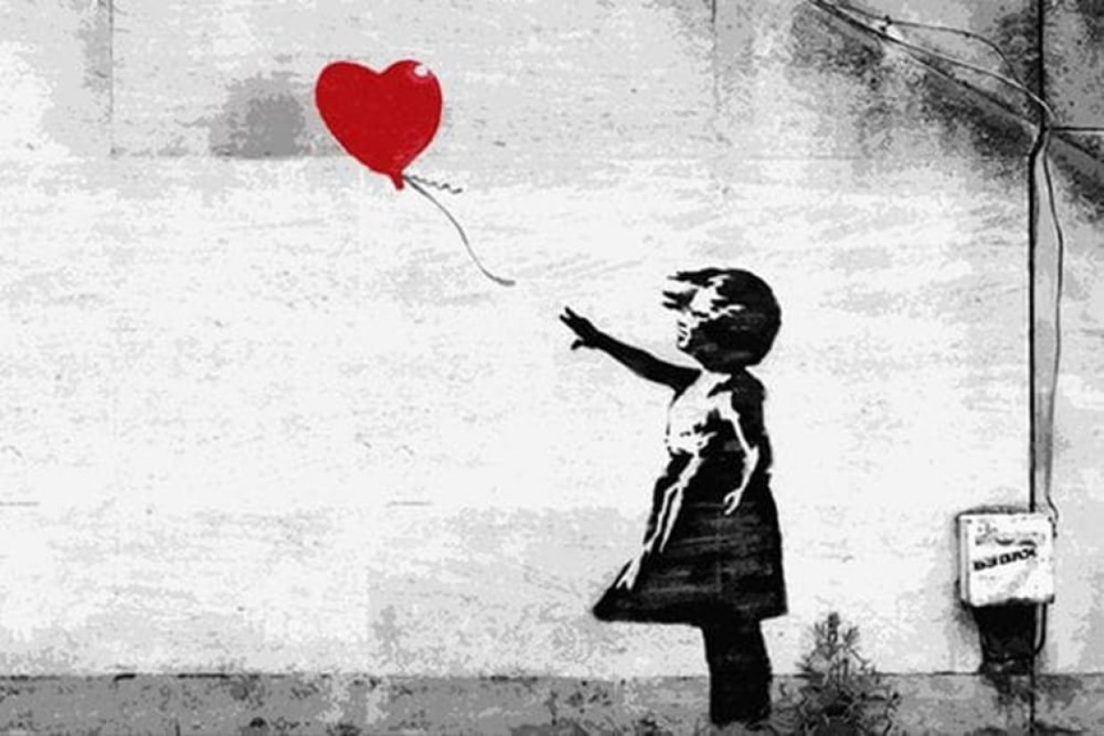 Bimba Palloncino Banksy Murale 2