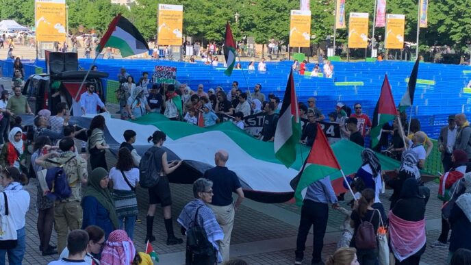 Protesta Pro Palestina Al Salo