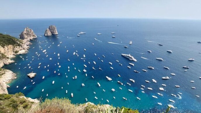 Capri Blocco Per I Turisti A