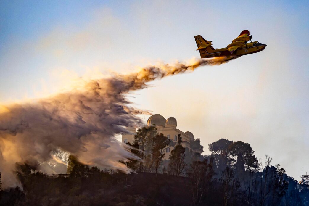 Incendio A Monte Mario Operaz