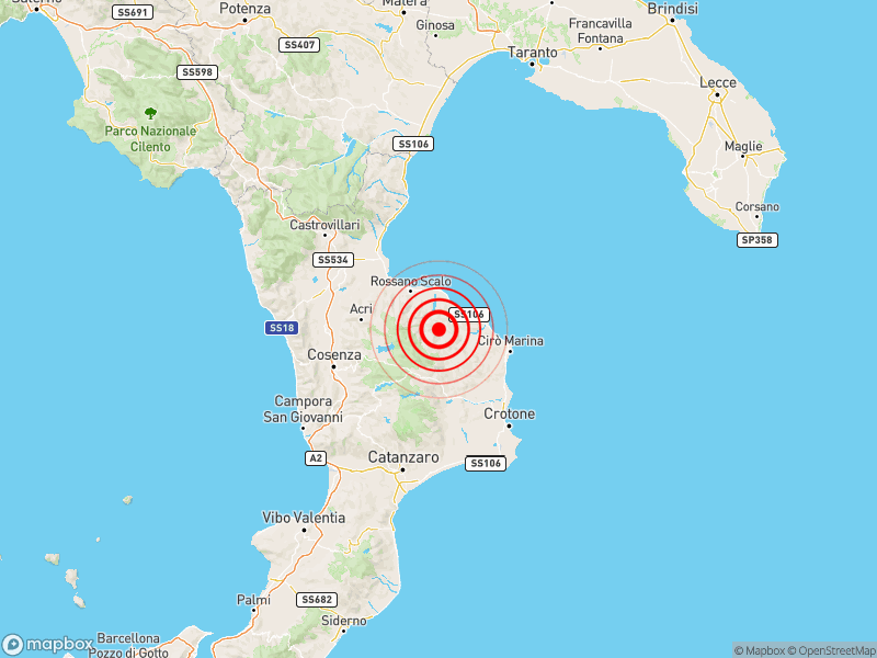Terremoto In Calabria Scossa