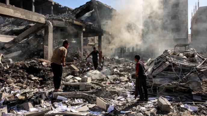 Attacco A Gaza Otto Palestine
