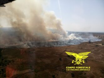 Incendio Boschivo A Est Di Sag