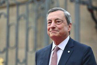 Mario Draghi In Visita A Palaz