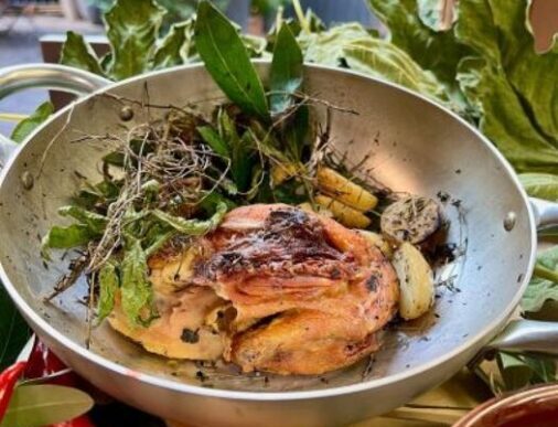 Pollo Arrosto Piatto Della Tr