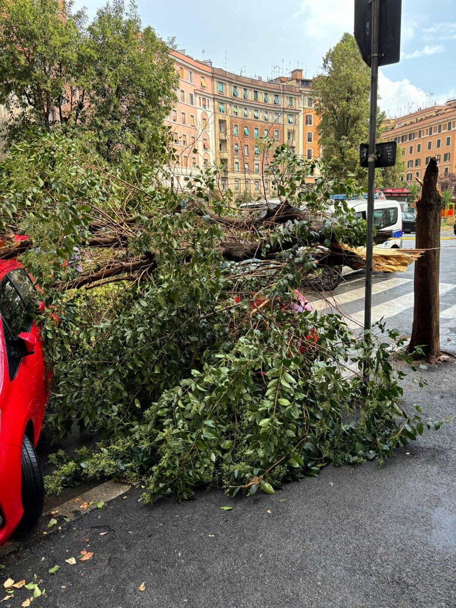 Roma Colpita Da Bomba Dacqua