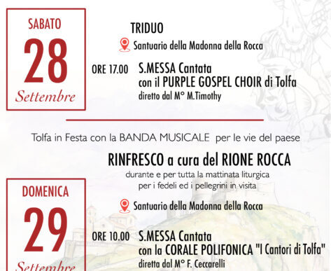 Tolfa Celebra La Madonna Della