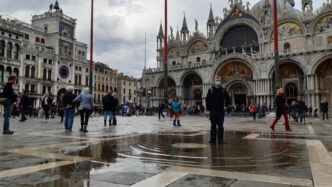 Alta Marea A Venezia3A I Dettag