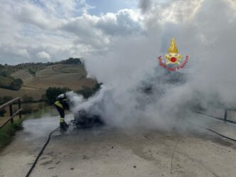 Incendio Di Une28099Auto A Spoltore