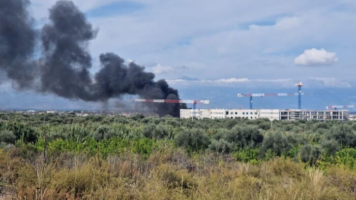 Incendio Nei Cantieri Del Nuov