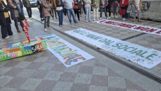 Protesta Dei Lavoratori Socios