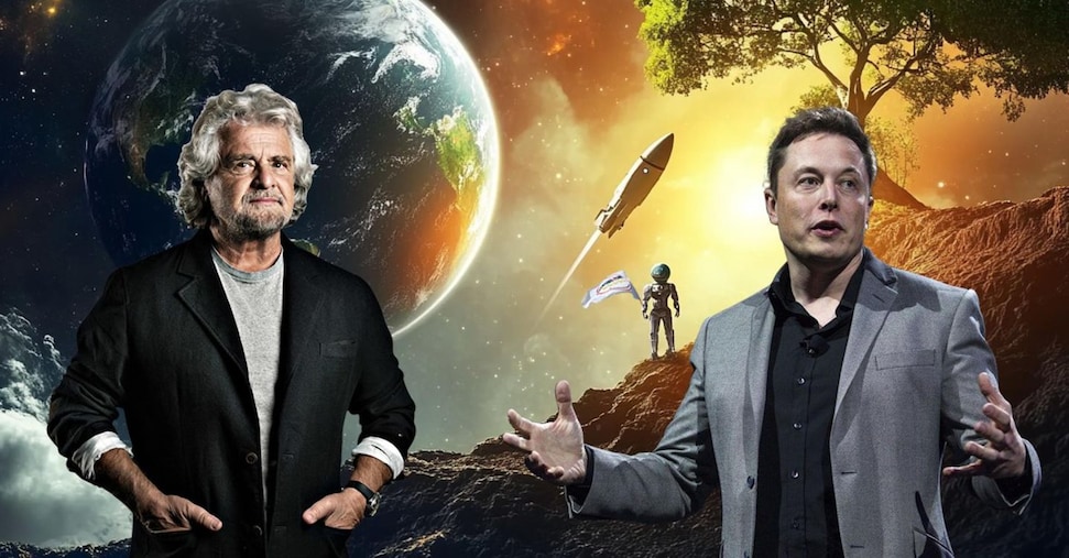 Beppe Grillo E Elon Musk3A Visi