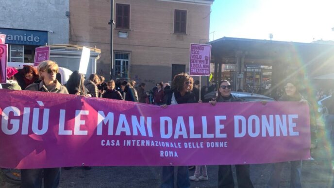 Corteo A Roma Per La Giornata