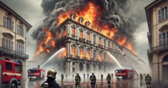 Incendio Al Palazzo Dello Spac