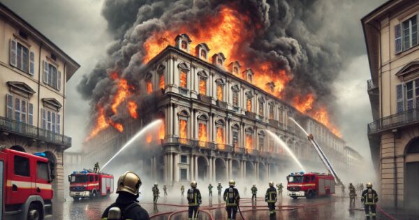 Incendio Al Palazzo Dello Spac