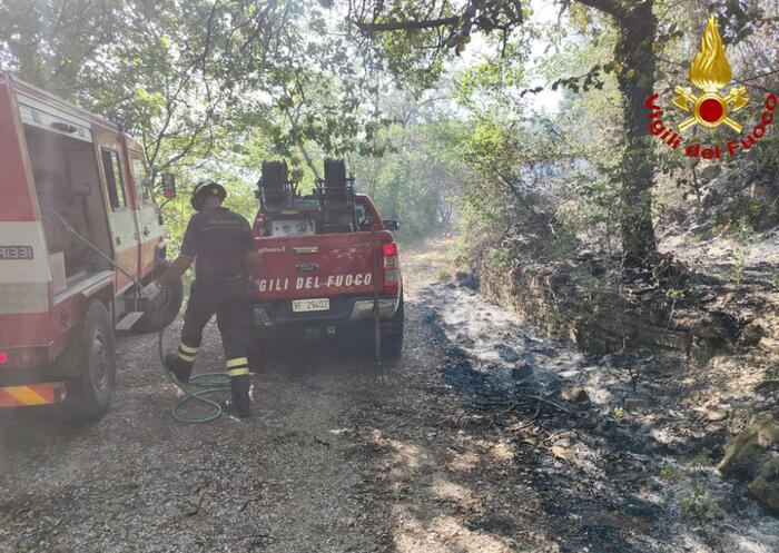 Incendio Boschivo A Santo Stef
