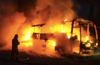 Incendio Devasta Pullman Turis
