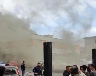 Incendio Devastante A Roma Est