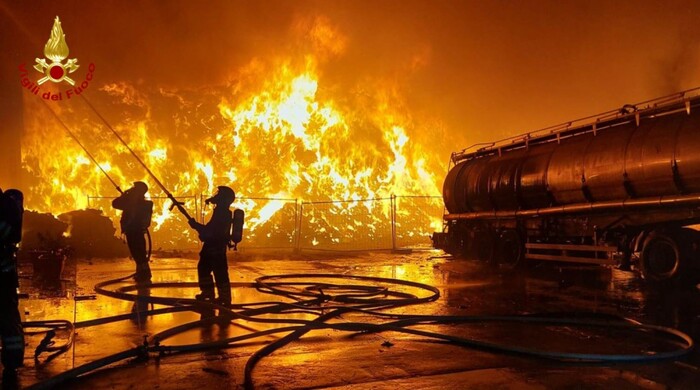 Incendio Devastante Presso La
