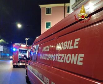 Incendio In Una Palazzina Di C