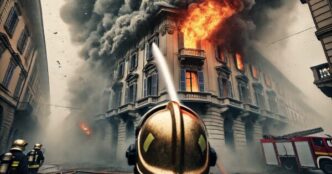 Incendio Nel Quartiere Crocett