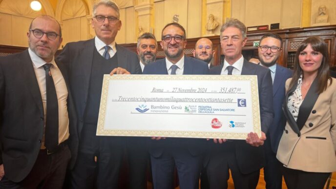 La Nazionale Cantanti Consegna