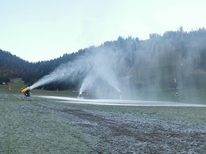 Neve Artificiali Sulle Dolomit
