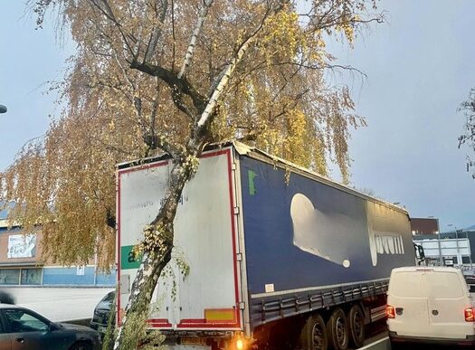Camion Solleva Rimorchio E Abb