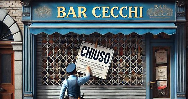 Chiusura Del Bar Cecchi A Tori