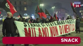 Corteo A Milano Per Commemorar
