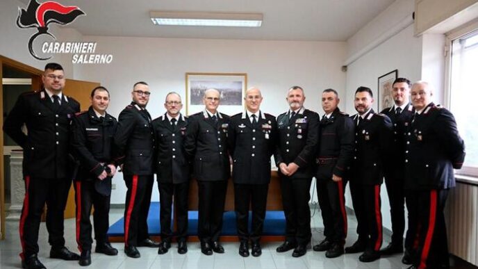 Il Generale La Gala In Visita