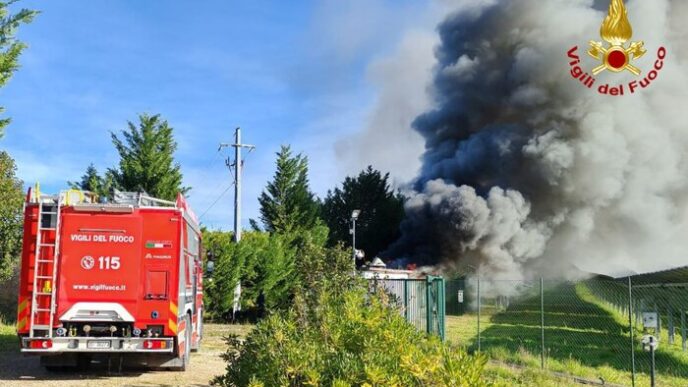 Incendio Nella Cabina Elettric