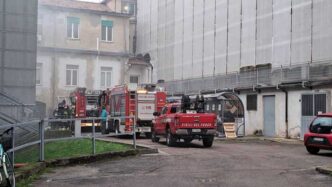 Incendio Presso L27Ospedale San