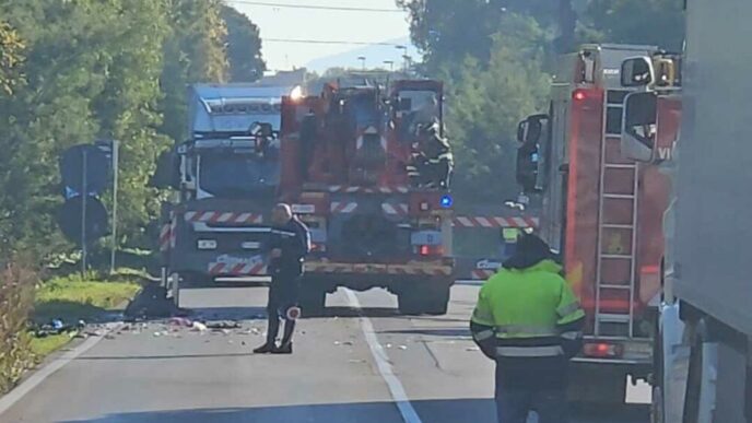 Incidente Stradale Sulla Via D