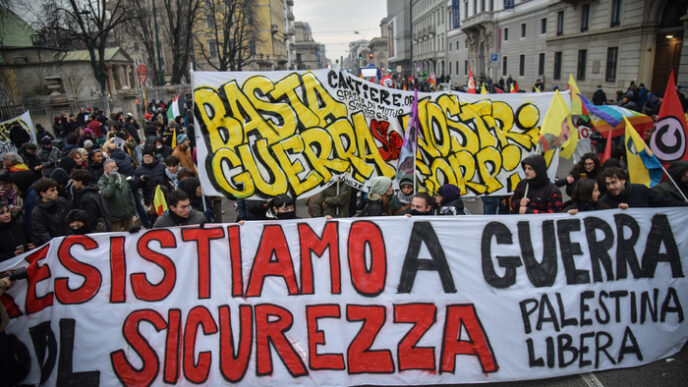 Milano In Marcia Contro La Gue