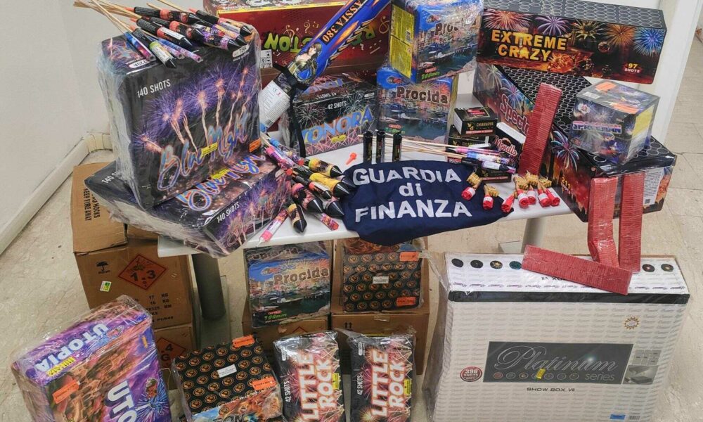 Sequestro Di Prodotti Pirotecn