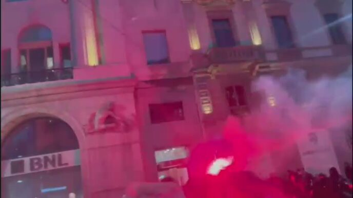 Tensioni Durante Il Corteo Di