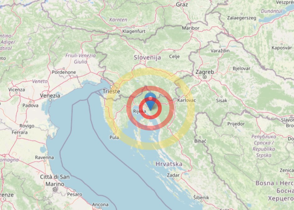 Terremoto Di Magnitudo 3.4 Sul