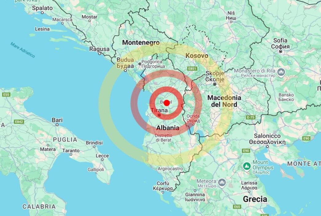 Territorio Albanese Scosso Da