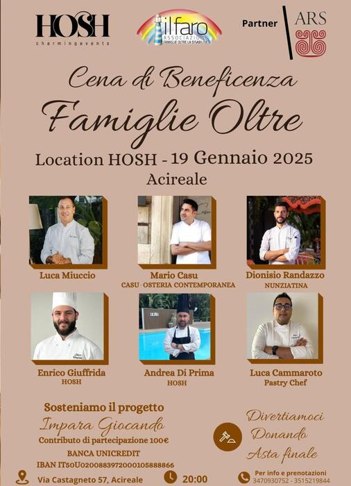 Cena Di Beneficenza Per Il Pro