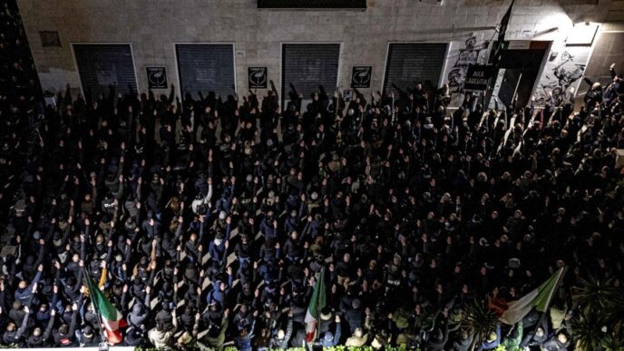 Cerimonia A Roma Per I Militan