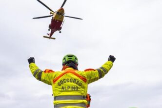 Escursionista Ferito Sul Monte