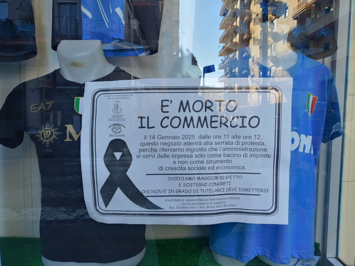 Esercenti Di Ercolano Protesta