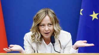 Giorgia Meloni In Conferenza S