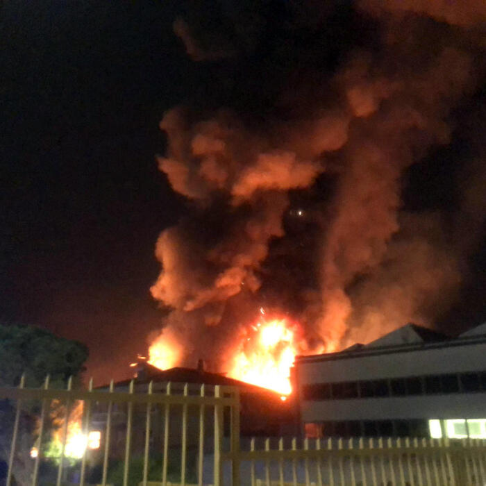 Incendio Alla Ditta Salice Di