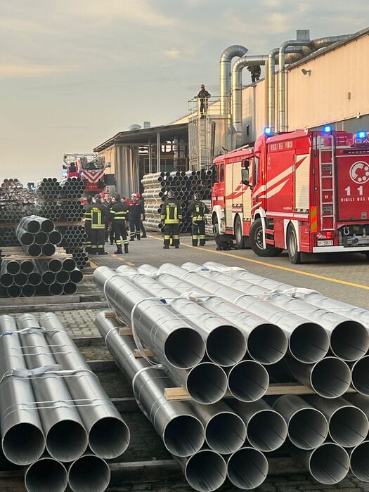 Incendio Nel Capannone Della S