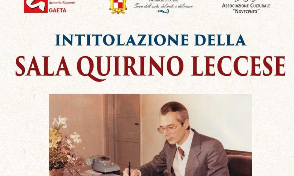 Intitolazione Della Sala Confe