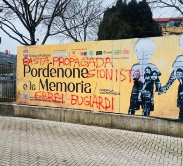 Pordenone2C Scritte Antisemite