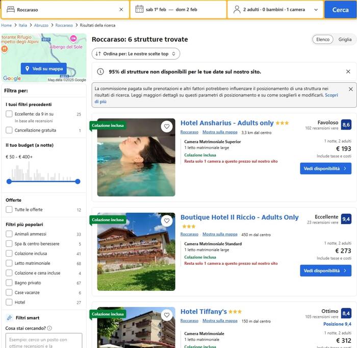 Prezzi Dei Pernottamenti A Roc