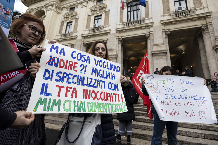 Roma3A Manifestazione Dei Docen